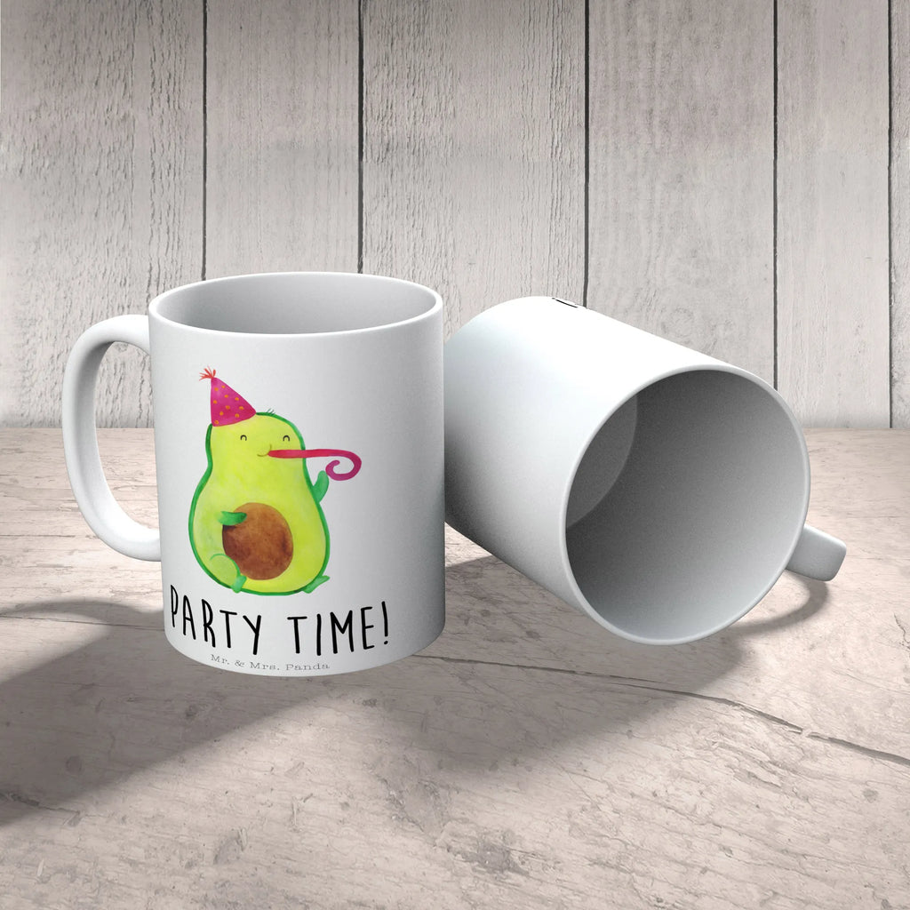 Tasse Avocado Party Time Tasse, Kaffeetasse, Teetasse, Becher, Kaffeebecher, Teebecher, Keramiktasse, Porzellantasse, Büro Tasse, Geschenk Tasse, Tasse Sprüche, Tasse Motive, Kaffeetassen, Tasse bedrucken, Designer Tasse, Cappuccino Tassen, Schöne Teetassen, Avocado, Veggie, Vegan, Gesund