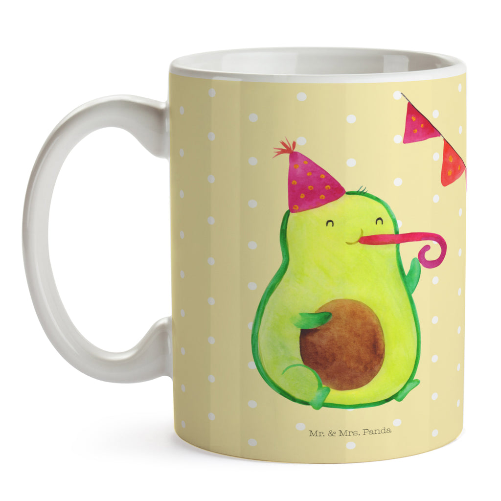 Tasse Avocado Party Time Tasse, Kaffeetasse, Teetasse, Becher, Kaffeebecher, Teebecher, Keramiktasse, Porzellantasse, Büro Tasse, Geschenk Tasse, Tasse Sprüche, Tasse Motive, Kaffeetassen, Tasse bedrucken, Designer Tasse, Cappuccino Tassen, Schöne Teetassen, Avocado, Veggie, Vegan, Gesund