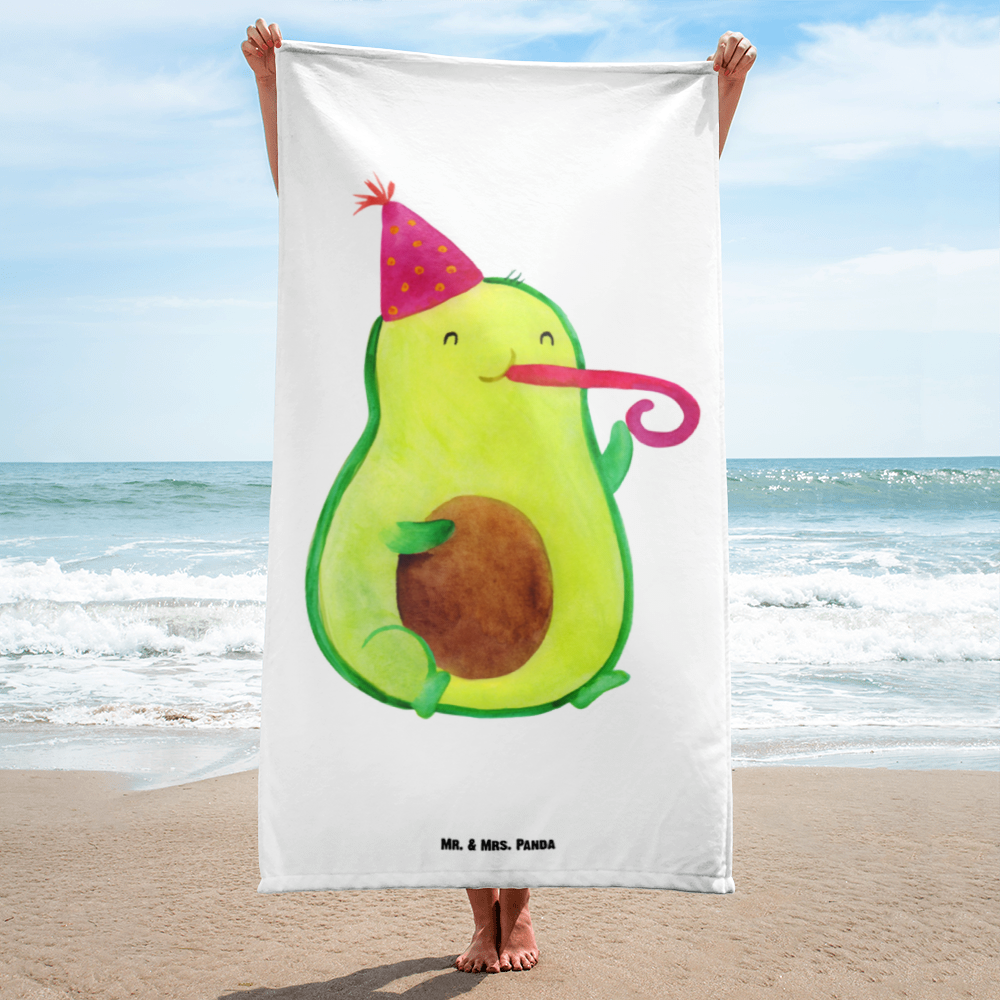 XL Badehandtuch Avocado Party Time Handtuch, Badetuch, Duschtuch, Strandtuch, Saunatuch, Avocado, Veggie, Vegan, Gesund