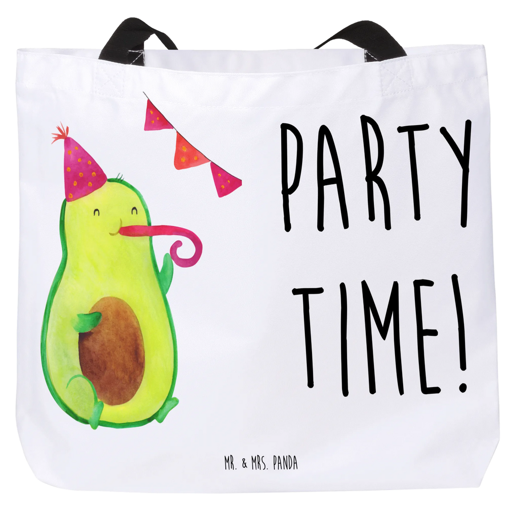 Shopper Avocado Party Time Beutel, Einkaufstasche, Tasche, Strandtasche, Einkaufsbeutel, Shopper, Schultasche, Freizeittasche, Tragebeutel, Schulbeutel, Alltagstasche, Avocado, Veggie, Vegan, Gesund