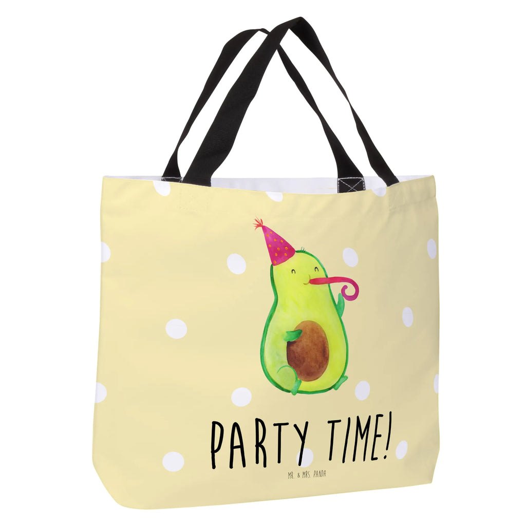 Shopper Avocado Party Time Beutel, Einkaufstasche, Tasche, Strandtasche, Einkaufsbeutel, Shopper, Schultasche, Freizeittasche, Tragebeutel, Schulbeutel, Alltagstasche, Avocado, Veggie, Vegan, Gesund