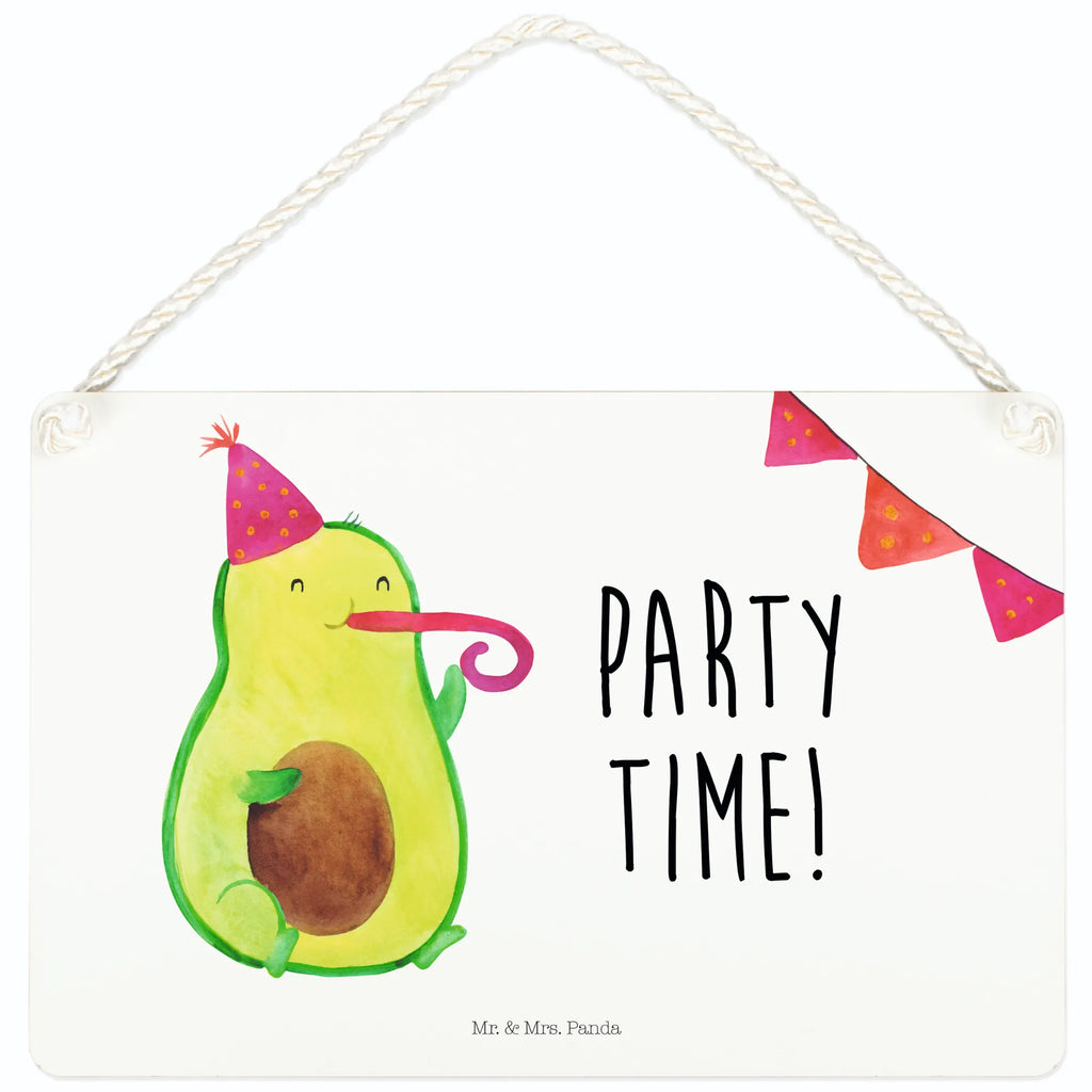 Deko Schild Avocado Party Time Dekoschild, Deko Schild, Schild, Tür Schild, Türschild, Holzschild, Wandschild, Wanddeko, Avocado, Veggie, Vegan, Gesund