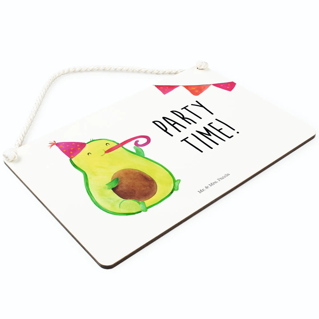 Deko Schild Avocado Party Time Dekoschild, Deko Schild, Schild, Tür Schild, Türschild, Holzschild, Wandschild, Wanddeko, Avocado, Veggie, Vegan, Gesund