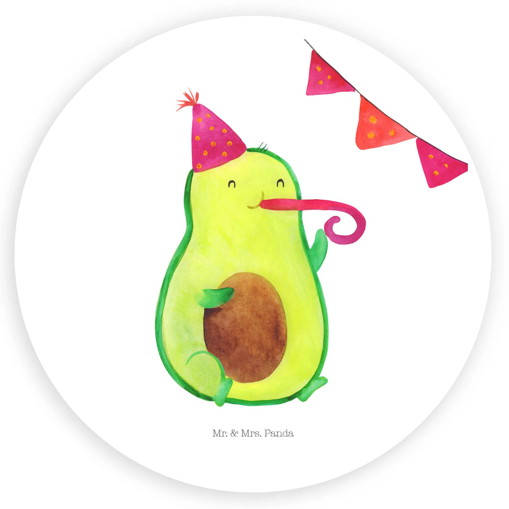 Rund Aufkleber Avocado Party Time Sticker, Aufkleber, Etikett, Kinder, rund, Avocado, Veggie, Vegan, Gesund