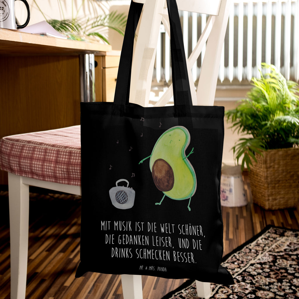 Tragetasche Avocado tanzt Beuteltasche, Beutel, Einkaufstasche, Jutebeutel, Stoffbeutel, Tasche, Shopper, Umhängetasche, Strandtasche, Schultertasche, Stofftasche, Tragetasche, Badetasche, Jutetasche, Einkaufstüte, Laptoptasche, Avocado, Veggie, Vegan, Gesund