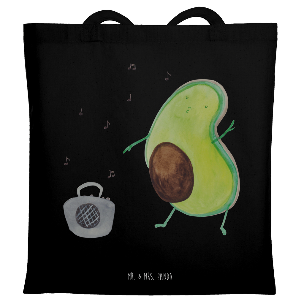 Tragetasche Avocado tanzt Beuteltasche, Beutel, Einkaufstasche, Jutebeutel, Stoffbeutel, Tasche, Shopper, Umhängetasche, Strandtasche, Schultertasche, Stofftasche, Tragetasche, Badetasche, Jutetasche, Einkaufstüte, Laptoptasche, Avocado, Veggie, Vegan, Gesund