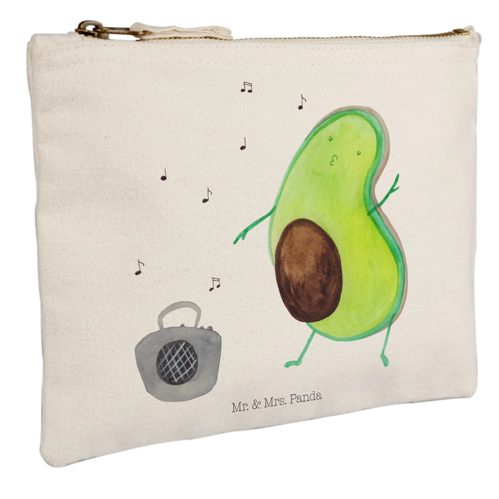 Schminktasche Avocado tanzt Schminktasche, Kosmetiktasche, Kosmetikbeutel, Stiftemäppchen, Etui, Federmappe, Makeup, XXL, Schminketui, Kosmetiketui, Schlamperetui, Avocado, Veggie, Vegan, Gesund