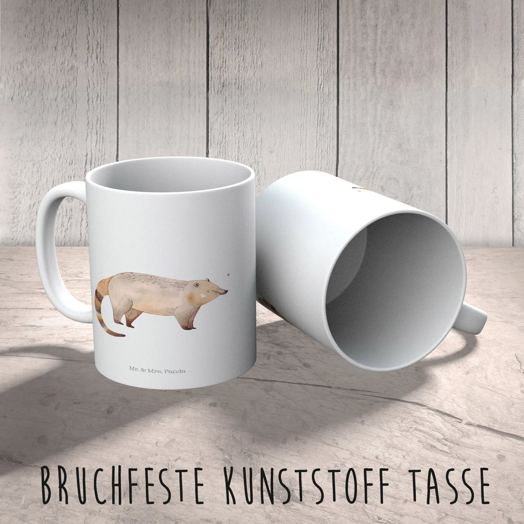 Kindertasse Nasenbaer Kindertasse, Kinder Tasse, Kunststoff Tasse, Kindergarten Tasse, Trinkbecher, Camping Becher, Kaffeetasse, Kunststoffbecher, Kindergartenbecher, Outdoorgeschirr, Kunststoffgeschirr, Reisebecher, Reisetasse, Kinderbecher, Bruchfeste Tasse, Bruchsichere Tasse, Plastik Tasse, Plastiktasse, Tiermotive, Gute Laune, lustige Sprüche, Tiere, Nasenbär, Nasenbären, Rüsselbär, Bär