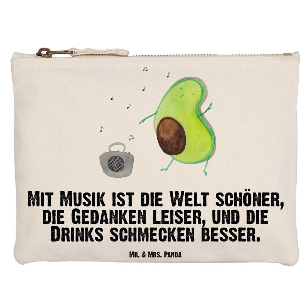 Schminktasche Avocado tanzt Schminktasche, Kosmetiktasche, Kosmetikbeutel, Stiftemäppchen, Etui, Federmappe, Makeup, XXL, Schminketui, Kosmetiketui, Schlamperetui, Avocado, Veggie, Vegan, Gesund