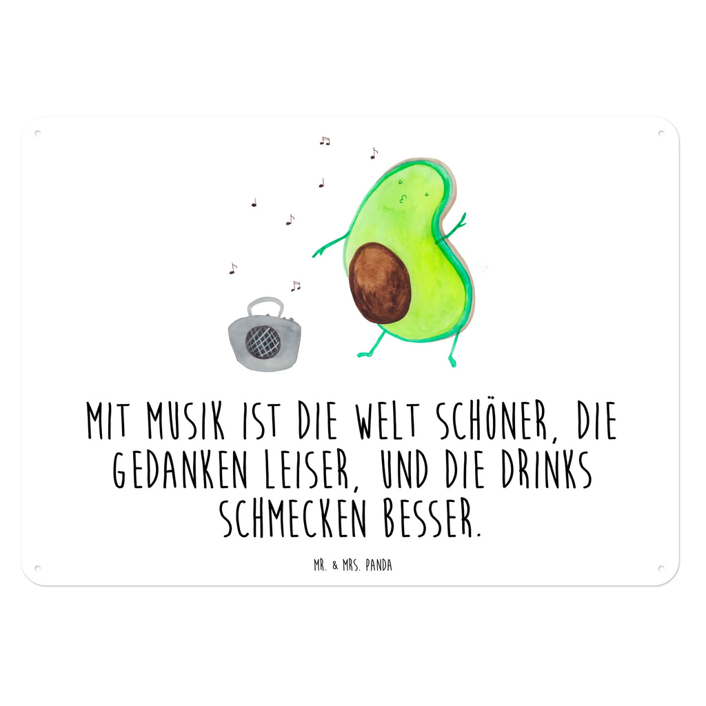 Blechschild Avocado Tanzen Blechschild, Metallschild, Geschenk Schild, Schild, Magnet-Metall-Schild, Deko Schild, Wandschild, Wand-Dekoration, Türschild, Avocado, Veggie, Vegan, Gesund