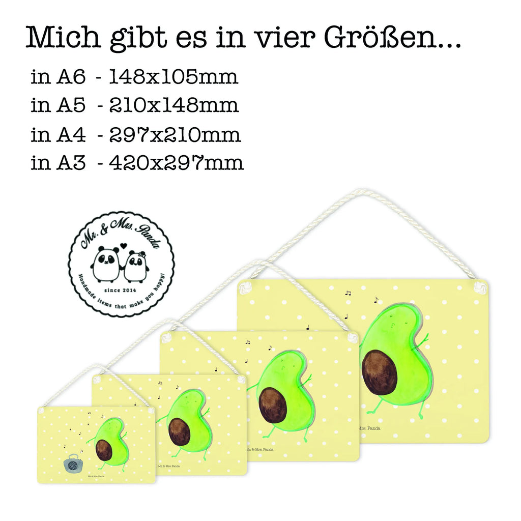 Deko Schild Avocado tanzt Dekoschild, Deko Schild, Schild, Tür Schild, Türschild, Holzschild, Wandschild, Wanddeko, Avocado, Veggie, Vegan, Gesund