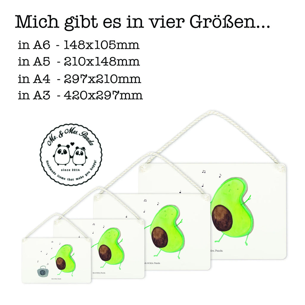 Deko Schild Avocado tanzt Dekoschild, Deko Schild, Schild, Tür Schild, Türschild, Holzschild, Wandschild, Wanddeko, Avocado, Veggie, Vegan, Gesund