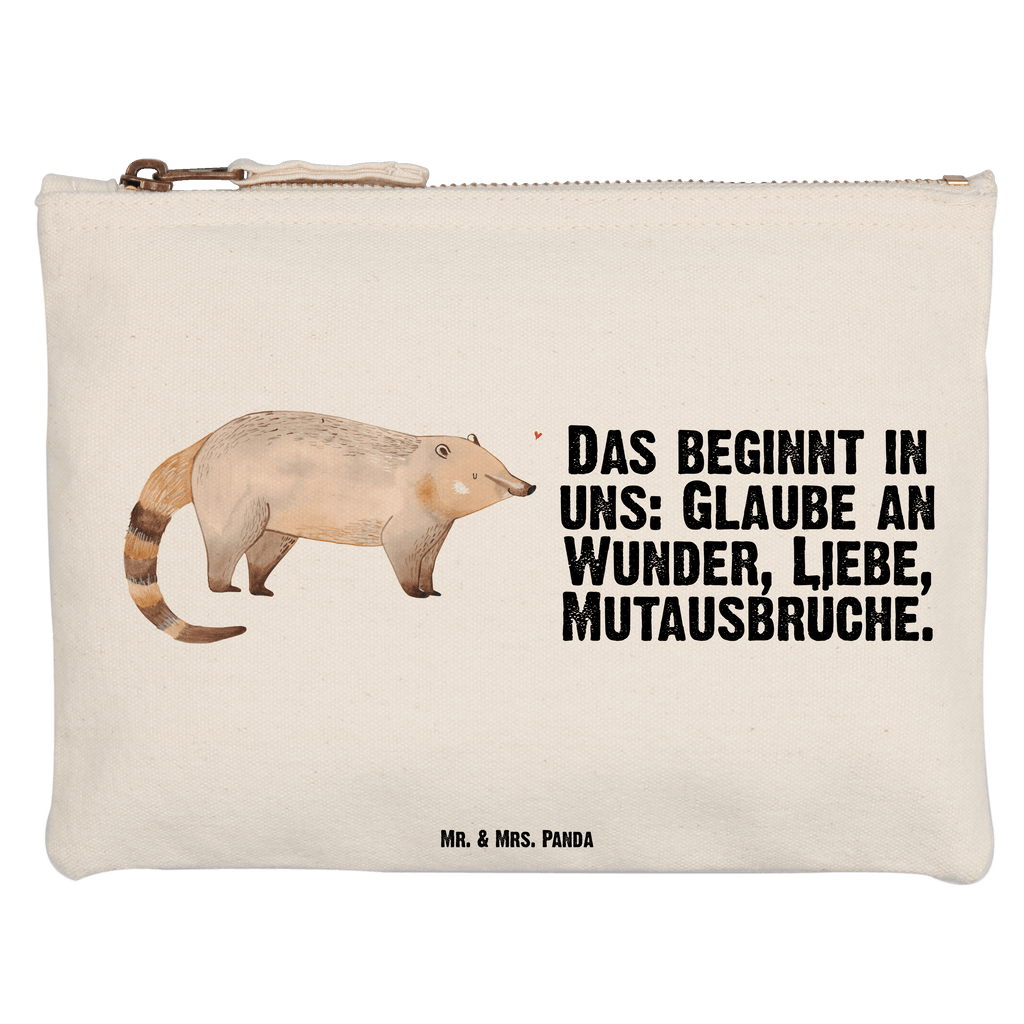 Schminktasche Nasenbaer Schminktasche, Kosmetiktasche, Kosmetikbeutel, Stiftemäppchen, Etui, Federmappe, Makeup, XXL, Schminketui, Kosmetiketui, Schlamperetui, Tiermotive, Gute Laune, lustige Sprüche, Tiere, Nasenbär, Nasenbären, Rüsselbär, Bär