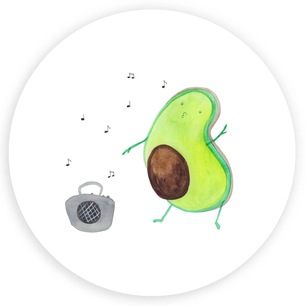 Rund Aufkleber Avocado tanzt Sticker, Aufkleber, Etikett, Kinder, rund, Avocado, Veggie, Vegan, Gesund