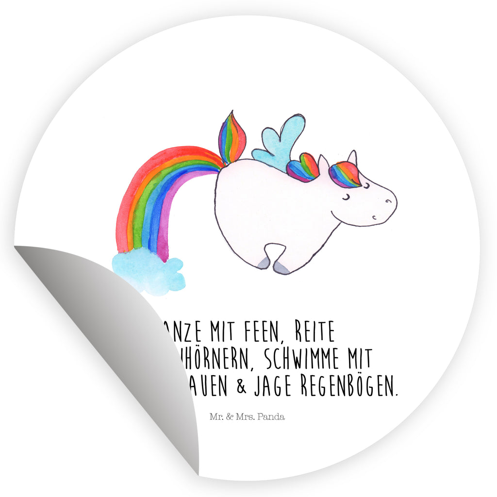 Rund Aufkleber Einhorn Fliegendes Pferd Sticker, Aufkleber, Etikett, Einhorn, Einhörner, Einhorn Deko, Pegasus, Unicorn, Regenbogen, Spielen, Realität, Glitzer, Erwachsenwerden