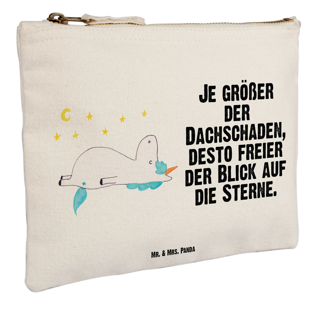 Schminktasche Einhorn Sternenhimmel Schminktasche, Kosmetiktasche, Kosmetikbeutel, Stiftemäppchen, Etui, Federmappe, Makeup, XXL, Schminketui, Kosmetiketui, Schlamperetui, Einhorn, Einhörner, Einhorn Deko, Pegasus, Unicorn, Sterne, Dachschaden, Verrückt, Sternenhimmel