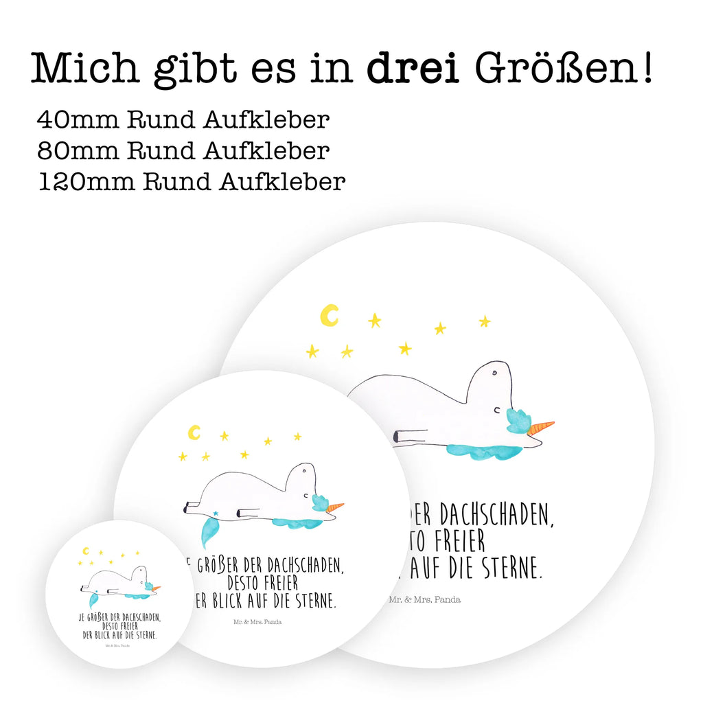 Rund Aufkleber Einhorn Sternenhimmel Sticker, Aufkleber, Etikett, Einhorn, Einhörner, Einhorn Deko, Pegasus, Unicorn, Sterne, Dachschaden, Verrückt, Sternenhimmel