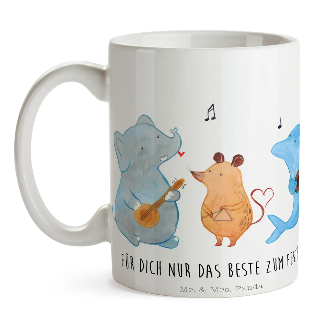 Tasse Big Band Tasse, Kaffeetasse, Teetasse, Becher, Kaffeebecher, Teebecher, Keramiktasse, Porzellantasse, Büro Tasse, Geschenk Tasse, Tasse Sprüche, Tasse Motive, Kaffeetassen, Tasse bedrucken, Designer Tasse, Cappuccino Tassen, Schöne Teetassen, Tiermotive, Gute Laune, lustige Sprüche, Tiere, Hund, Pinguin, Maus, Elefant, Delfin, Gitarre, Band, Triangel, Musikanten, Musik