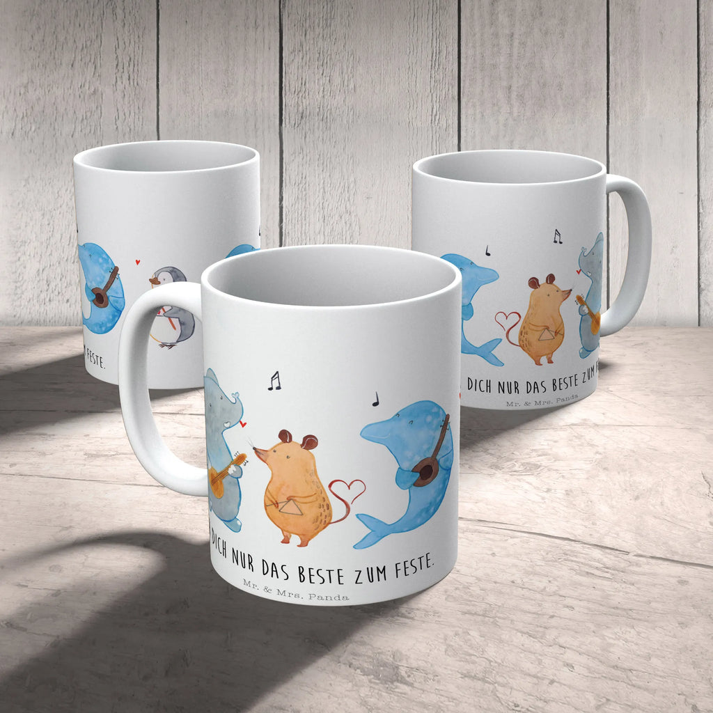 Tasse Big Band Tasse, Kaffeetasse, Teetasse, Becher, Kaffeebecher, Teebecher, Keramiktasse, Porzellantasse, Büro Tasse, Geschenk Tasse, Tasse Sprüche, Tasse Motive, Kaffeetassen, Tasse bedrucken, Designer Tasse, Cappuccino Tassen, Schöne Teetassen, Tiermotive, Gute Laune, lustige Sprüche, Tiere, Hund, Pinguin, Maus, Elefant, Delfin, Gitarre, Band, Triangel, Musikanten, Musik