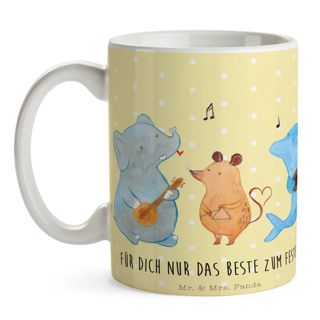 Tasse Big Band Tasse, Kaffeetasse, Teetasse, Becher, Kaffeebecher, Teebecher, Keramiktasse, Porzellantasse, Büro Tasse, Geschenk Tasse, Tasse Sprüche, Tasse Motive, Kaffeetassen, Tasse bedrucken, Designer Tasse, Cappuccino Tassen, Schöne Teetassen, Tiermotive, Gute Laune, lustige Sprüche, Tiere, Hund, Pinguin, Maus, Elefant, Delfin, Gitarre, Band, Triangel, Musikanten, Musik