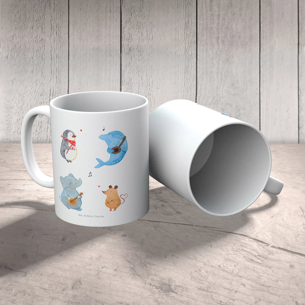 Tasse Big Band Tasse, Kaffeetasse, Teetasse, Becher, Kaffeebecher, Teebecher, Keramiktasse, Porzellantasse, Büro Tasse, Geschenk Tasse, Tasse Sprüche, Tasse Motive, Kaffeetassen, Tasse bedrucken, Designer Tasse, Cappuccino Tassen, Schöne Teetassen, Tiermotive, Gute Laune, lustige Sprüche, Tiere, Hund, Pinguin, Maus, Elefant, Delfin, Gitarre, Band, Triangel, Musikanten, Musik