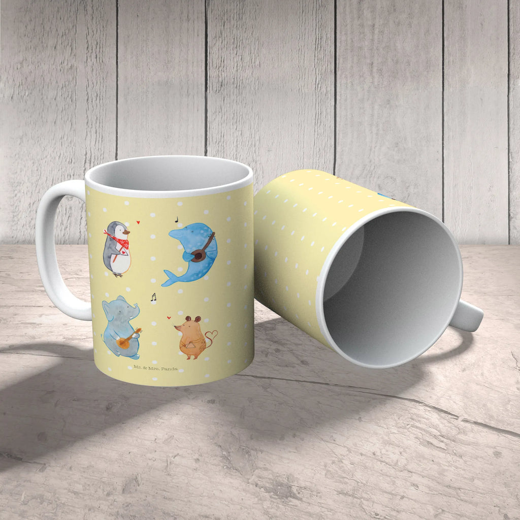 Tasse Big Band Tasse, Kaffeetasse, Teetasse, Becher, Kaffeebecher, Teebecher, Keramiktasse, Porzellantasse, Büro Tasse, Geschenk Tasse, Tasse Sprüche, Tasse Motive, Kaffeetassen, Tasse bedrucken, Designer Tasse, Cappuccino Tassen, Schöne Teetassen, Tiermotive, Gute Laune, lustige Sprüche, Tiere, Hund, Pinguin, Maus, Elefant, Delfin, Gitarre, Band, Triangel, Musikanten, Musik