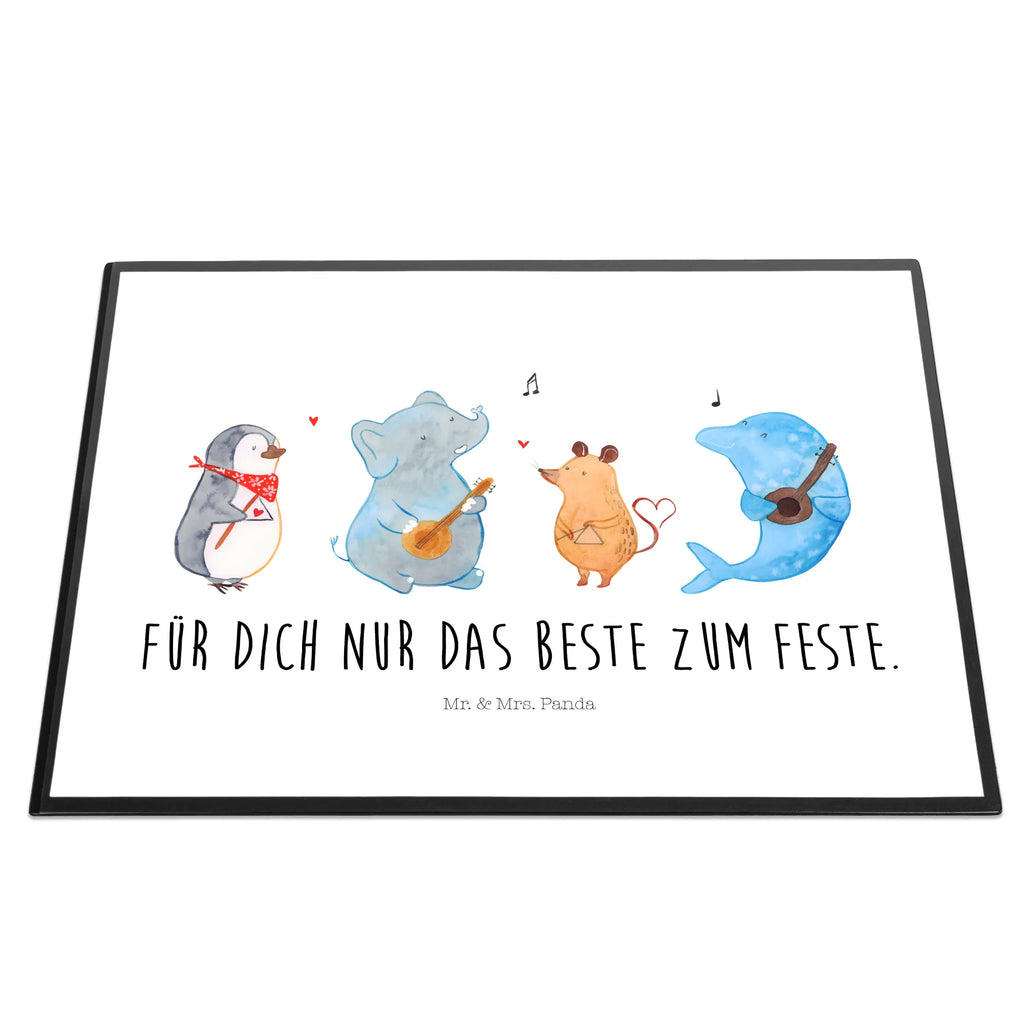 Desk pad Big tape Schreibunterlage, Schreibtischauflage, Bürobedarf, Büroartikel, Schreibwaren, Schreibtisch Unterlagen, Schreibtischunterlage Groß, Tiermotive, Gute Laune, lustige Sprüche, Tiere, Hund, Pinguin, Maus, Elefant, Delfin, Gitarre, Band, Triangel, Musikanten, Musik