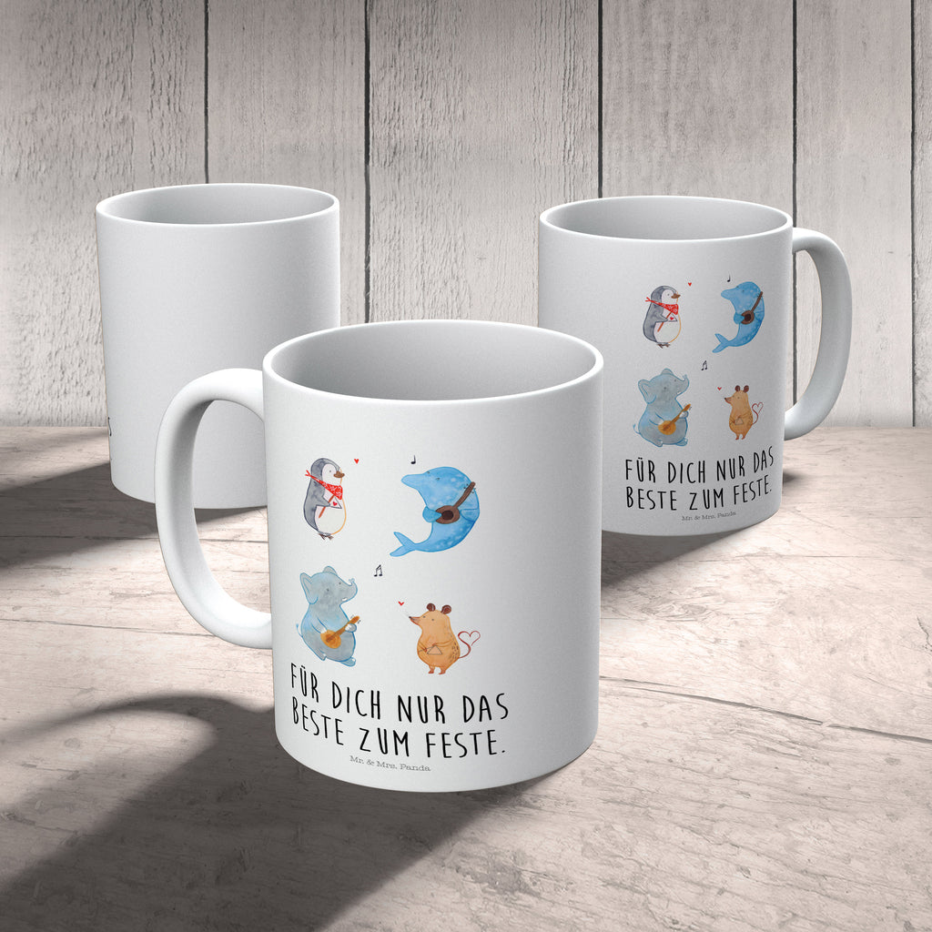 Kindertasse Big Band Kindertasse, Kinder Tasse, Kunststoff Tasse, Kindergarten Tasse, Trinkbecher, Camping Becher, Kaffeetasse, Kunststoffbecher, Kindergartenbecher, Outdoorgeschirr, Kunststoffgeschirr, Reisebecher, Reisetasse, Kinderbecher, Bruchfeste Tasse, Bruchsichere Tasse, Plastik Tasse, Plastiktasse, Tiermotive, Gute Laune, lustige Sprüche, Tiere, Hund, Pinguin, Maus, Elefant, Delfin, Gitarre, Band, Triangel, Musikanten, Musik