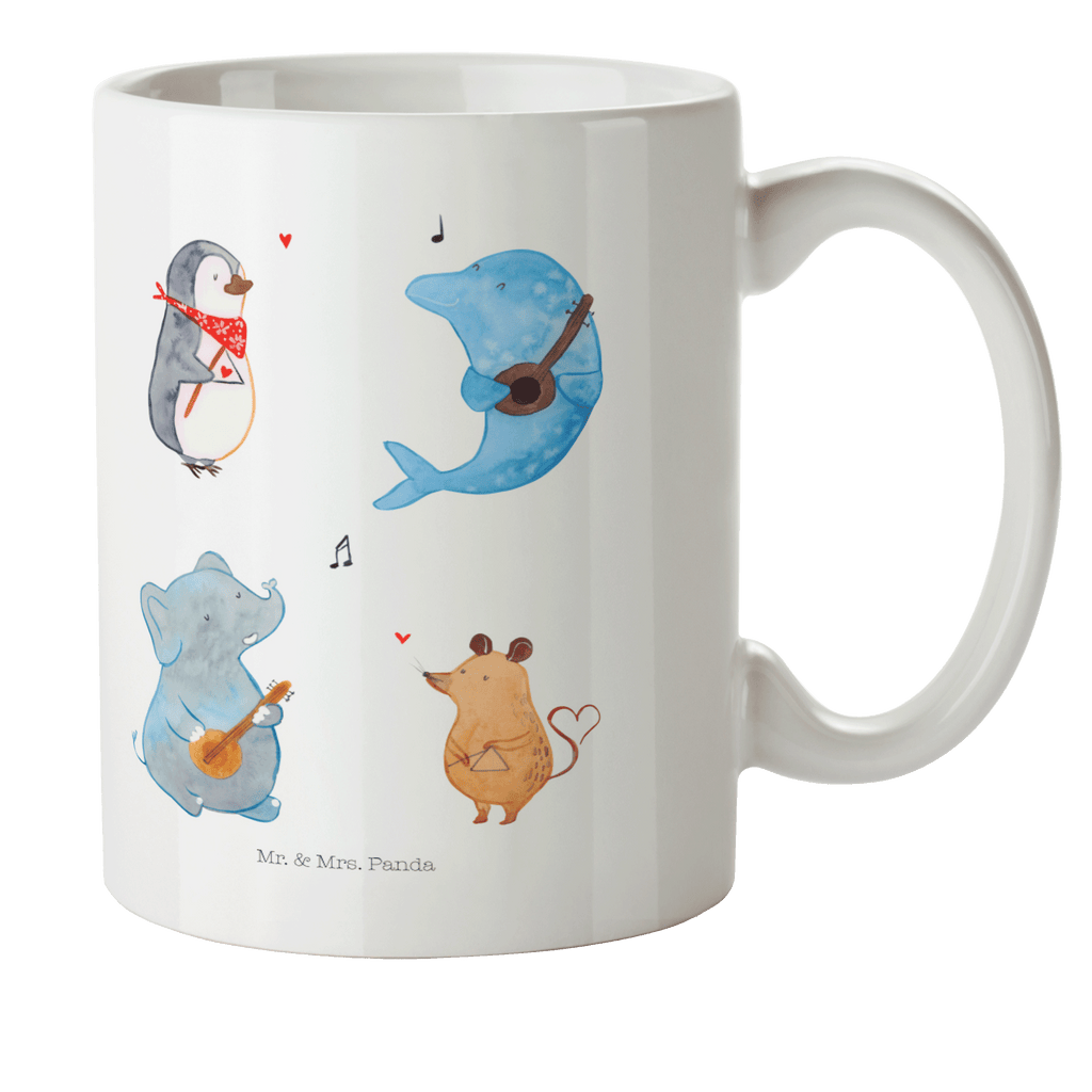 Kindertasse Big Band Kindertasse, Kinder Tasse, Kunststoff Tasse, Kindergarten Tasse, Trinkbecher, Camping Becher, Kaffeetasse, Kunststoffbecher, Kindergartenbecher, Outdoorgeschirr, Kunststoffgeschirr, Reisebecher, Reisetasse, Kinderbecher, Bruchfeste Tasse, Bruchsichere Tasse, Plastik Tasse, Plastiktasse, Tiermotive, Gute Laune, lustige Sprüche, Tiere, Hund, Pinguin, Maus, Elefant, Delfin, Gitarre, Band, Triangel, Musikanten, Musik