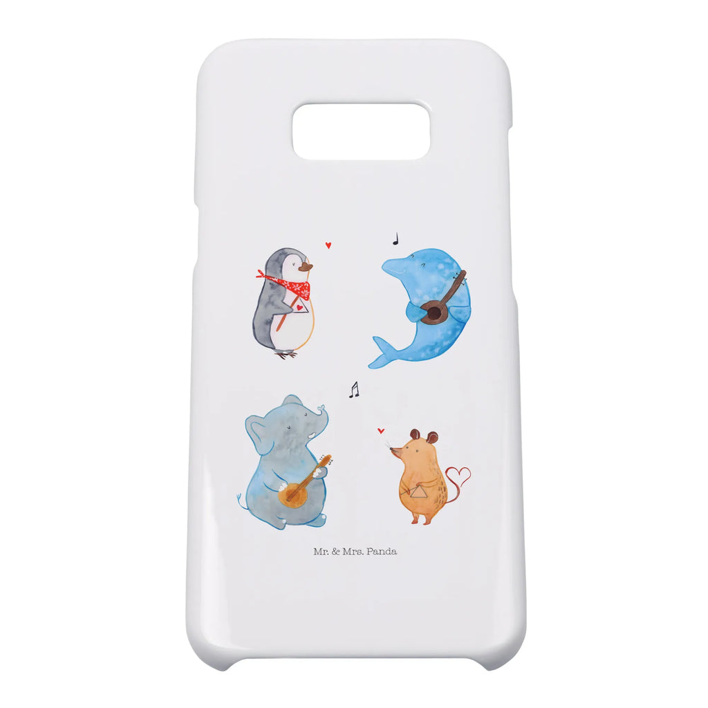 Handyhülle Big Band Handyhülle, Handycover, Cover, Handy, Hülle, Iphone 10, Iphone X, Tiermotive, Gute Laune, lustige Sprüche, Tiere, Hund, Pinguin, Maus, Elefant, Delfin, Gitarre, Band, Triangel, Musikanten, Musik