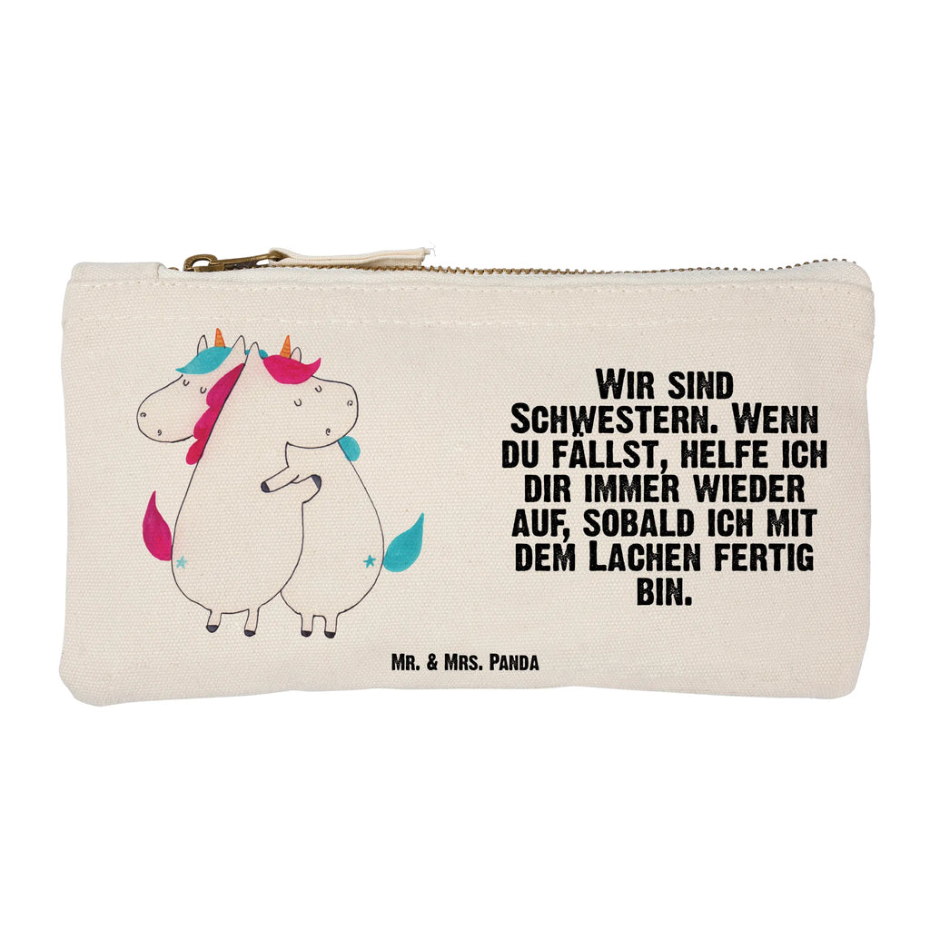 Schminktasche Einhörner Umarmen Schminktasche, Kosmetiktasche, Kosmetikbeutel, Stiftemäppchen, Etui, Federmappe, Makeup, XXL, Schminketui, Kosmetiketui, Schlamperetui, Einhorn, Einhörner, Einhorn Deko, Unicorn, Freundinnen, Freundin, BFF, Schwester, Schwestern, Familie, Geschwister, Sister, Liebe