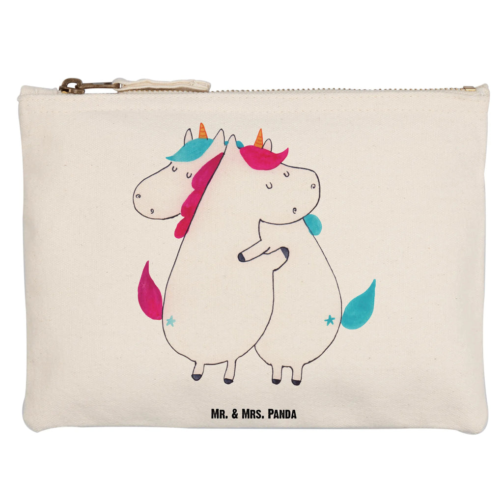 Schminktasche Einhörner Umarmen Schminktasche, Kosmetiktasche, Kosmetikbeutel, Stiftemäppchen, Etui, Federmappe, Makeup, XXL, Schminketui, Kosmetiketui, Schlamperetui, Einhorn, Einhörner, Einhorn Deko, Unicorn, Freundinnen, Freundin, BFF, Schwester, Schwestern, Familie, Geschwister, Sister, Liebe