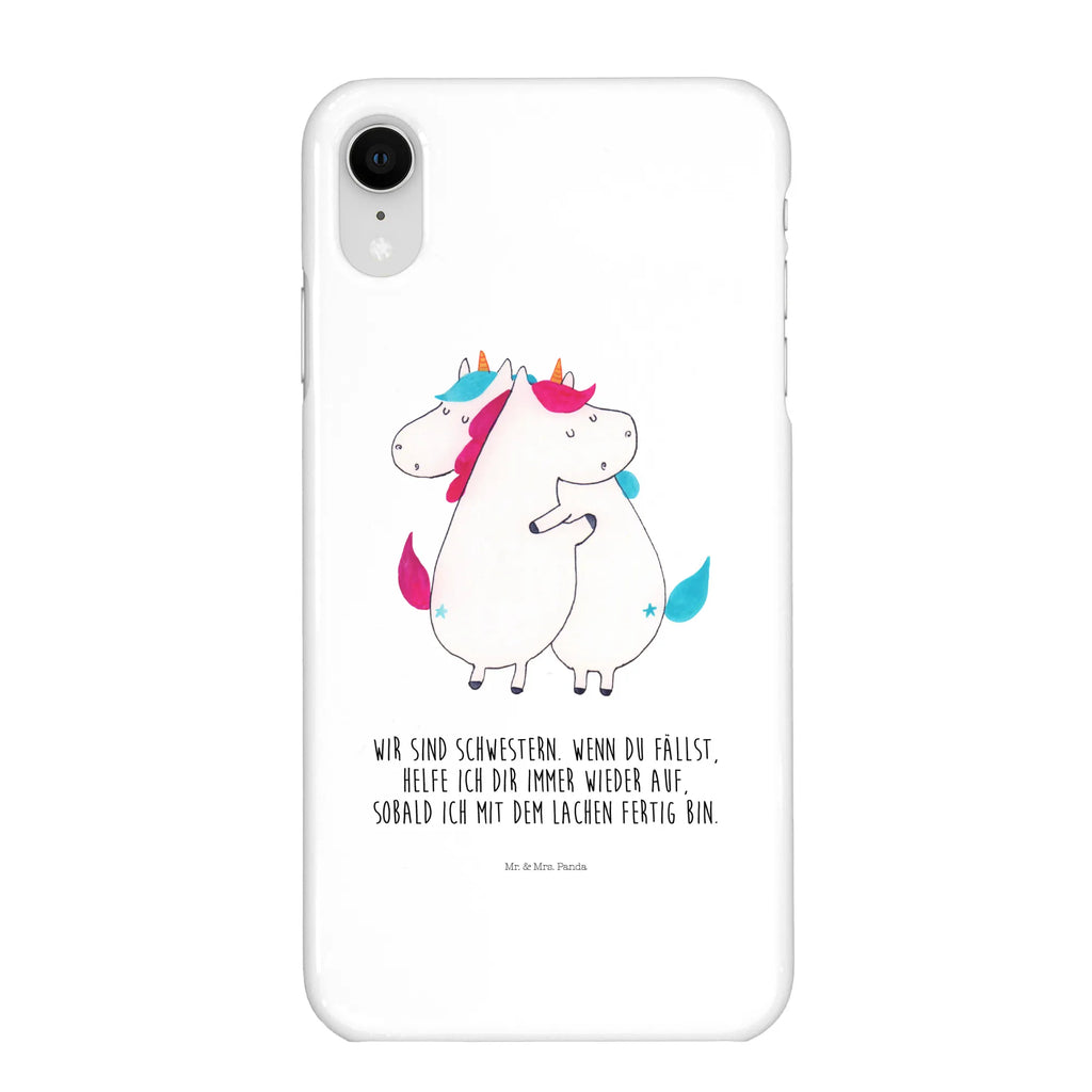 Handyhülle Einhörner Umarmen Handyhülle, Handycover, Cover, Handy, Hülle, Iphone 10, Iphone X, Einhorn, Einhörner, Einhorn Deko, Pegasus, Unicorn, Freundinnen, Freundin, BFF, Schwester, Schwestern, Familie, Geschwister, Sister, Liebe