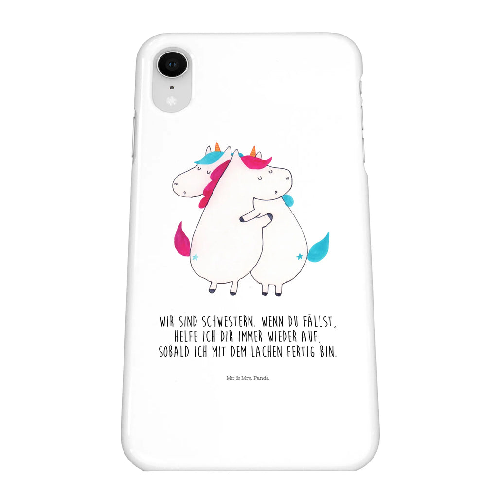 Handyhülle Einhörner Umarmen Handyhülle, Handycover, Cover, Handy, Hülle, Iphone 10, Iphone X, Einhorn, Einhörner, Einhorn Deko, Pegasus, Unicorn, Freundinnen, Freundin, BFF, Schwester, Schwestern, Familie, Geschwister, Sister, Liebe