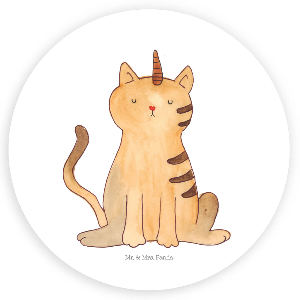 Rund Aufkleber Einhorn Katze Sticker, Aufkleber, Etikett, Einhorn, Einhörner, Einhorn Deko, Pegasus, Unicorn, Katzer, Mieze, Regenbogen, Glitzer, Einhornpower, Erwachsenwerden, Katze, Katzenhorn, Einhornkatze, Kittyhorn