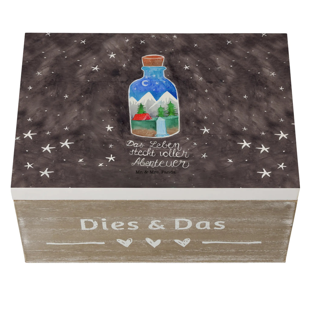 Holzkiste Flasche Abenteuer Holzkiste, Kiste, Schatzkiste, Truhe, Schatulle, XXL, Erinnerungsbox, Erinnerungskiste, Dekokiste, Aufbewahrungsbox, Geschenkbox, Geschenkdose, Blumen Deko, Frühlings Deko, Sommer Deko, Dekoration, positive Botschaft, Naturliebhaber, Outdoor, Natur, Abenteuer