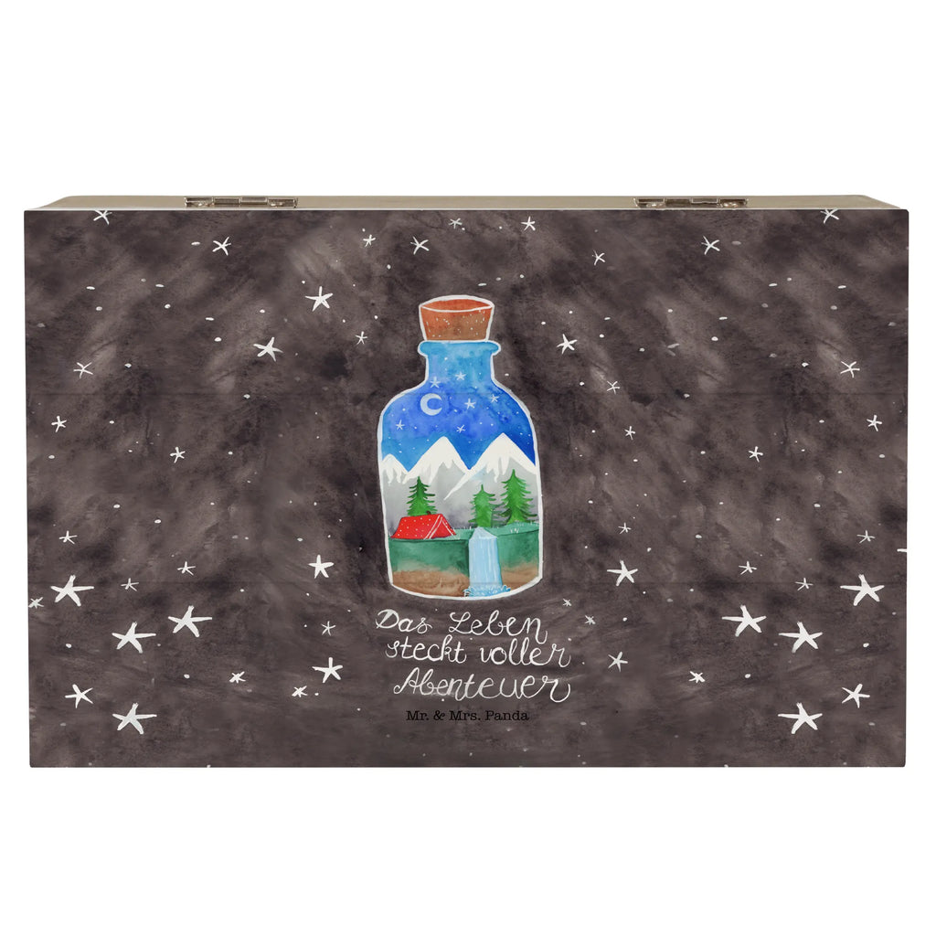 Holzkiste Flasche Abenteuer Holzkiste, Kiste, Schatzkiste, Truhe, Schatulle, XXL, Erinnerungsbox, Erinnerungskiste, Dekokiste, Aufbewahrungsbox, Geschenkbox, Geschenkdose, Blumen Deko, Frühlings Deko, Sommer Deko, Dekoration, positive Botschaft, Naturliebhaber, Outdoor, Natur, Abenteuer