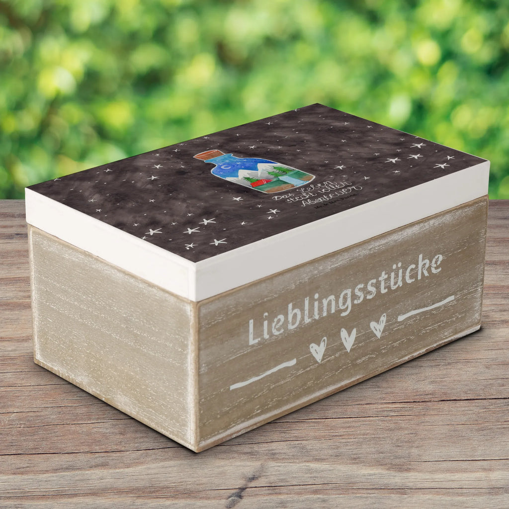 Holzkiste Flasche Abenteuer Holzkiste, Kiste, Schatzkiste, Truhe, Schatulle, XXL, Erinnerungsbox, Erinnerungskiste, Dekokiste, Aufbewahrungsbox, Geschenkbox, Geschenkdose, Blumen Deko, Frühlings Deko, Sommer Deko, Dekoration, positive Botschaft, Naturliebhaber, Outdoor, Natur, Abenteuer