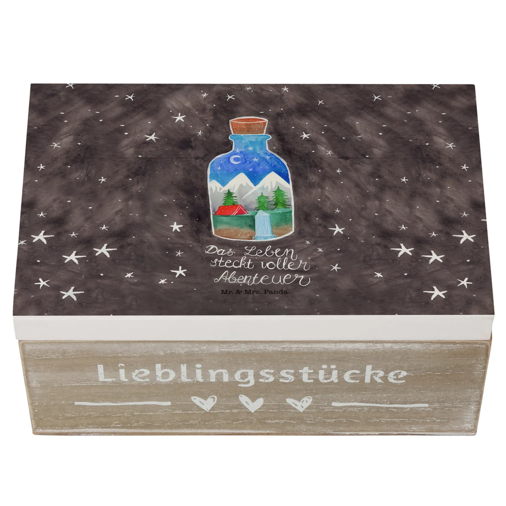 Holzkiste Flasche Abenteuer Holzkiste, Kiste, Schatzkiste, Truhe, Schatulle, XXL, Erinnerungsbox, Erinnerungskiste, Dekokiste, Aufbewahrungsbox, Geschenkbox, Geschenkdose, Blumen Deko, Frühlings Deko, Sommer Deko, Dekoration, positive Botschaft, Naturliebhaber, Outdoor, Natur, Abenteuer