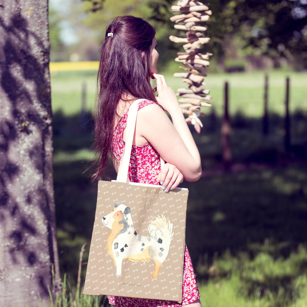 Einkaufstasche Australien Shepherd Tragetasche, Tasche, Beutel, Stofftasche, Baumwolltasche, Umhängetasche, Shopper, Einkaufstasche, Beuteltasche, Hund, Hundemotiv, Haustier, Hunderasse, Tierliebhaber, Hundebesitzer, Sprüche, Australien Shepherd, Shepherd, Hundeliebe, Familienhund, Spruch