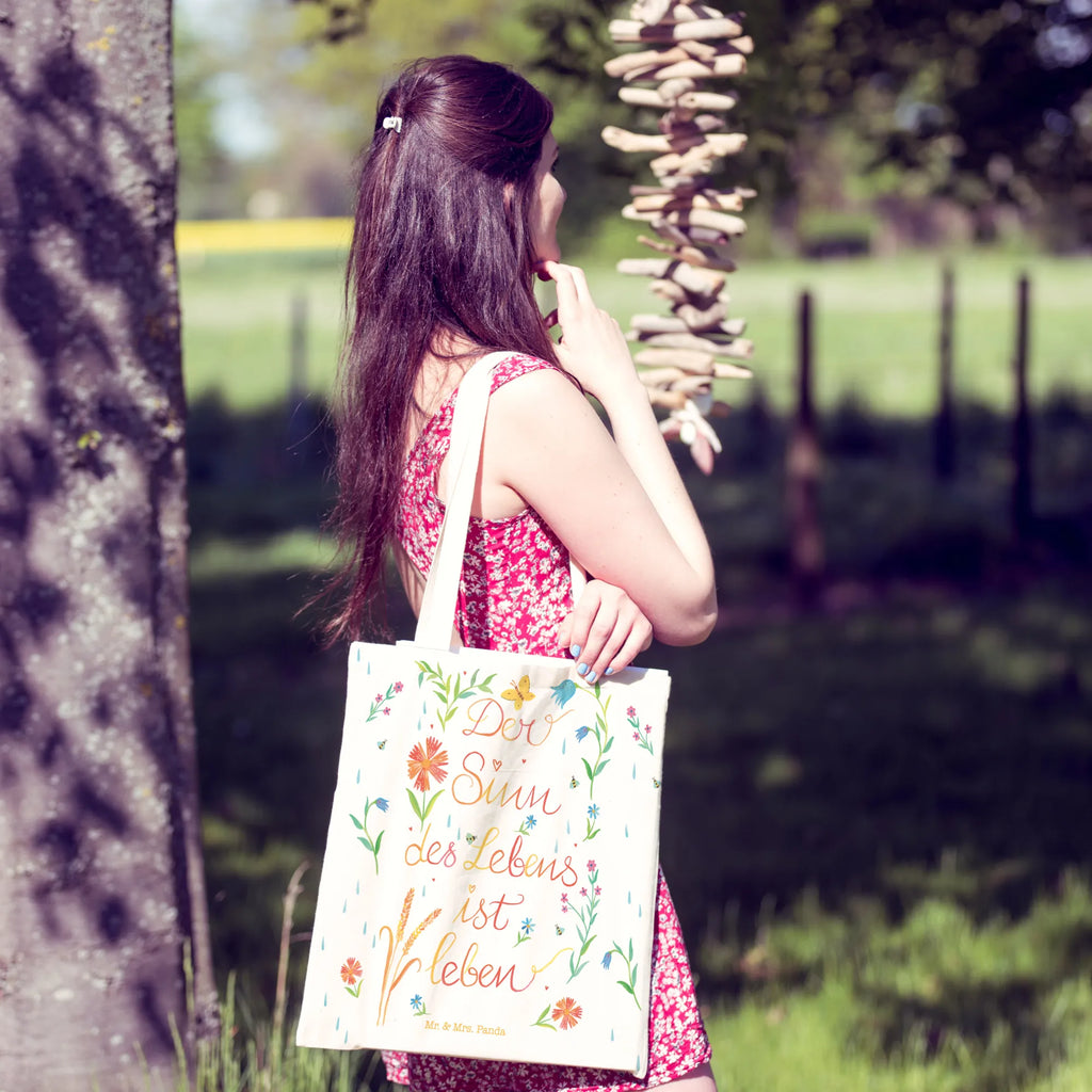 Einkaufstasche Sinn des Lebens Tragetasche, Tasche, Beutel, Stofftasche, Baumwolltasche, Umhängetasche, Shopper, Einkaufstasche, Beuteltasche, Blumen Deko, Frühlings Deko, Sommer Deko, Dekoration, positive Botschaft, Naturliebhaber, Outdoor, Natur, Abenteuer, Sinn des Lebens, Leben, Sinn, Lebensinhalt, Motivation, Zitat, Spruch, Caspar