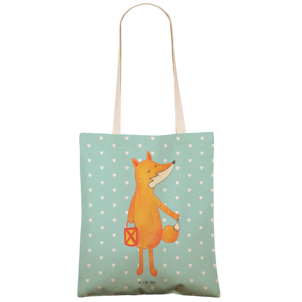 Einkaufstasche Fuchs Laterne Tragetasche, Tasche, Beutel, Stofftasche, Baumwolltasche, Umhängetasche, Shopper, Einkaufstasche, Beuteltasche, Fuchs, Füchse, Spruch trösten, Liebeskummer Spruch, Laterne, Sankt Martin, Laternenumzug, Aufmuntern, Cäsar Otto Hugo Flaischlen