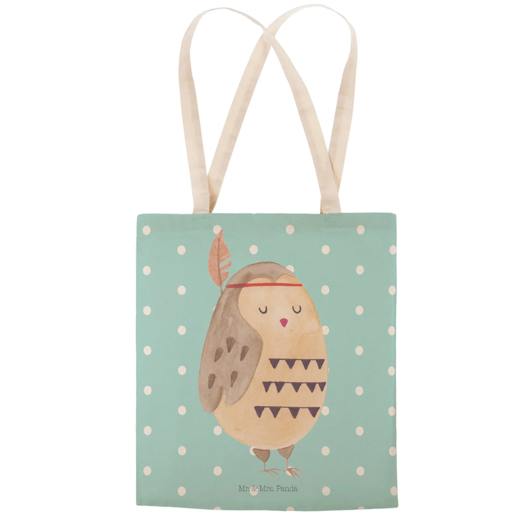 Einkaufstasche Eule Federschmuck Tragetasche, Tasche, Beutel, Stofftasche, Baumwolltasche, Umhängetasche, Shopper, Einkaufstasche, Beuteltasche, Eule, Eule Deko, Owl, Das Leben ist ein Abenteuer, Reisespruch, Federschmuck, Dekoration