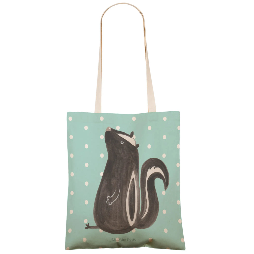 Einkaufstasche Stinktier sitzend Tragetasche, Tasche, Beutel, Stofftasche, Baumwolltasche, Umhängetasche, Shopper, Einkaufstasche, Beuteltasche, Stinktier, Skunk, Wildtier, Raubtier, Stinker, Stinki, Spruch, Büro, Recht, Besserwisser