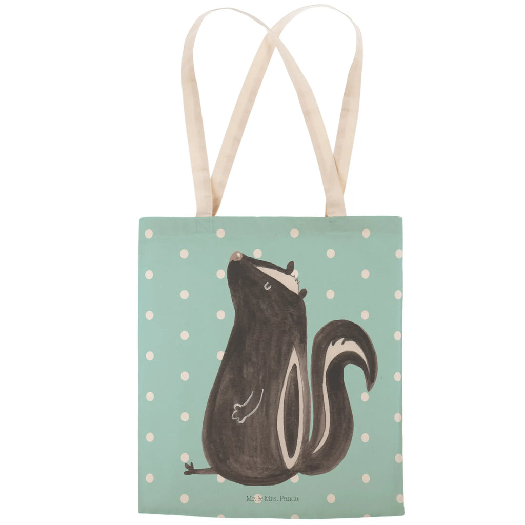 Einkaufstasche Stinktier sitzend Tragetasche, Tasche, Beutel, Stofftasche, Baumwolltasche, Umhängetasche, Shopper, Einkaufstasche, Beuteltasche, Stinktier, Skunk, Wildtier, Raubtier, Stinker, Stinki, Spruch, Büro, Recht, Besserwisser