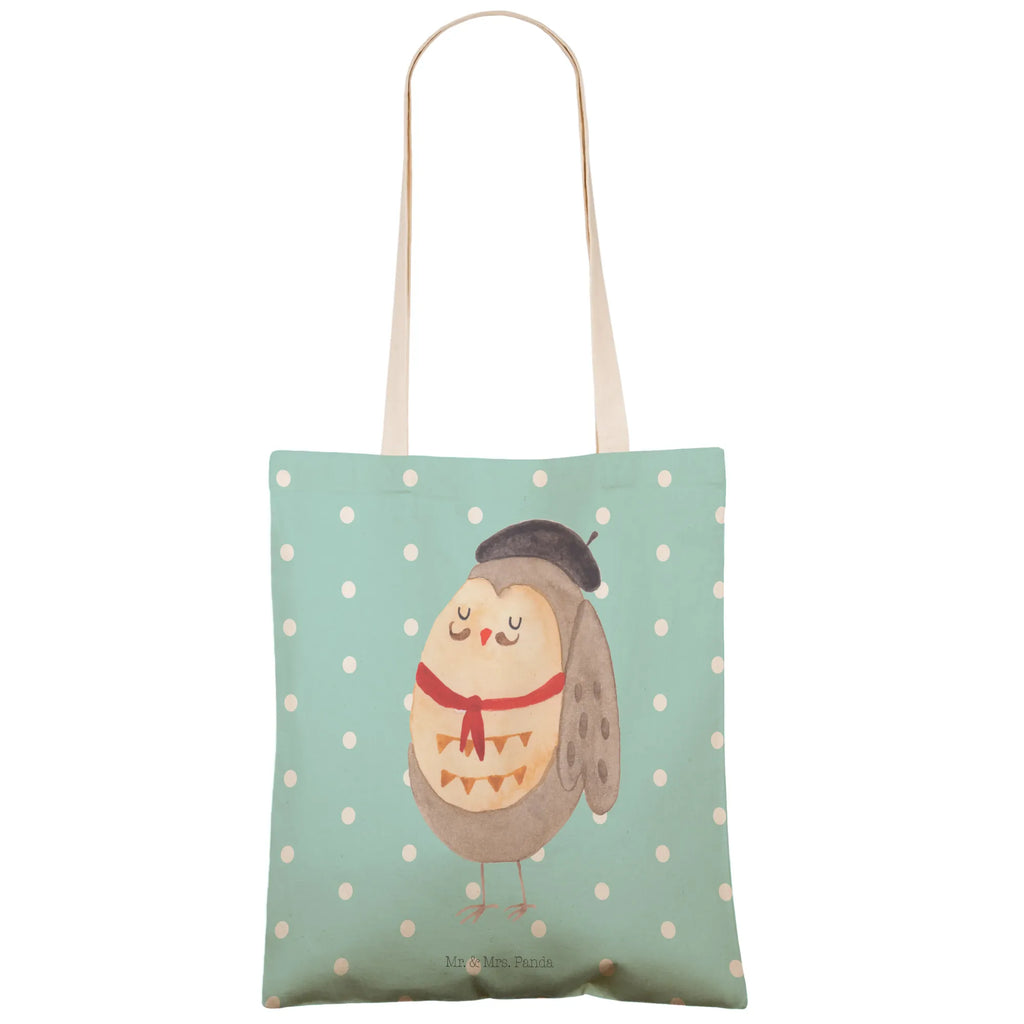 Einkaufstasche Eule Französisch Tragetasche, Tasche, Beutel, Stofftasche, Baumwolltasche, Umhängetasche, Shopper, Einkaufstasche, Beuteltasche, Eule, Eulen, Eule Deko, Owl, hibou, La vie est belle, das Leben ist schön, Spruch schön, Spruch Französisch, Frankreich