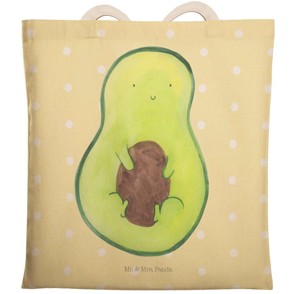 Einkaufstasche Avocado mit Kern Tragetasche, Tasche, Beutel, Stofftasche, Baumwolltasche, Umhängetasche, Shopper, Einkaufstasche, Beuteltasche, Avocado, Veggie, Vegan, Gesund, Avokado, Avocadokern, Kern, Pflanze, Spruch Leben