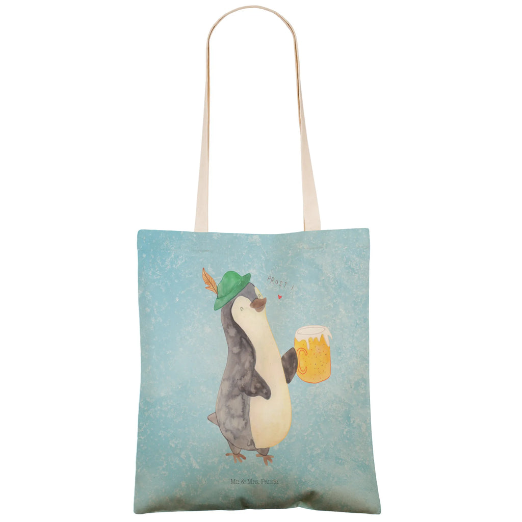 Einkaufstasche Pinguin Bier Tragetasche, Tasche, Beutel, Stofftasche, Baumwolltasche, Umhängetasche, Shopper, Einkaufstasche, Beuteltasche, Pinguin, Pinguine, Bier, Oktoberfest