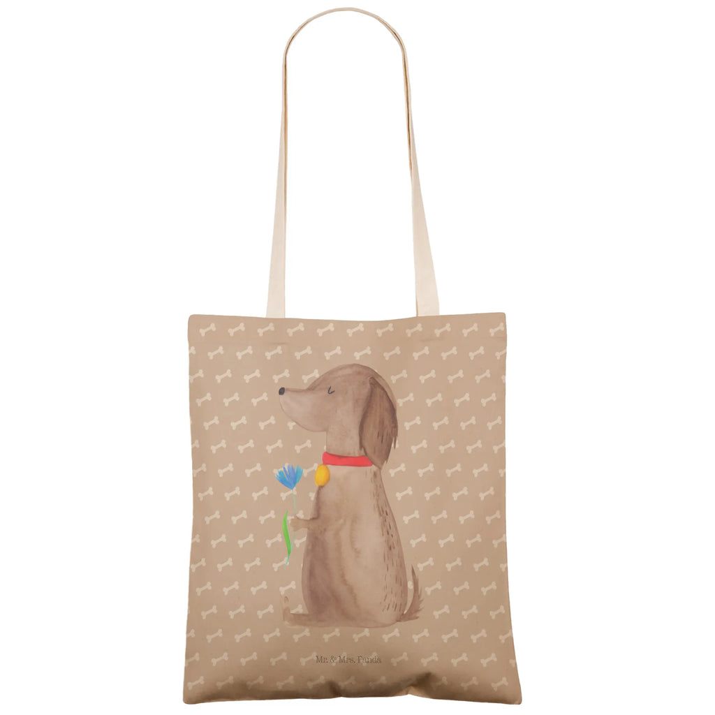 Einkaufstasche Hund Blume Tragetasche, Tasche, Beutel, Stofftasche, Baumwolltasche, Umhängetasche, Shopper, Einkaufstasche, Beuteltasche, Hund, Hundemotiv, Haustier, Hunderasse, Tierliebhaber, Hundebesitzer, Sprüche, Hunde, Frauchen, Hundeliebe