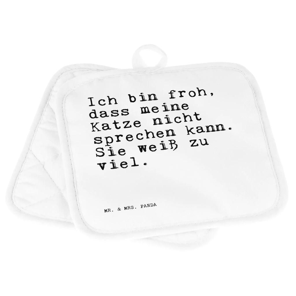 2er Set Topflappen  Sprüche und Zitate Ich bin froh, dass meine Katze nicht sprechen kann. Sie weiß zu viel. Topflappen, Topfuntersetzer, Ofenhandschuh, Topflappen Set, Topflappen lustig, Topflappen mit Spruch, Ofenhandschuhe, Topfhandschuhe, Topfhandschuh, Topflappenset, Topflappen 2er Set, Schöne Topflappen, Spruch, Sprüche, lustige Sprüche, Weisheiten, Zitate, Spruch Geschenke, Spruch Sprüche Weisheiten Zitate Lustig Weisheit Worte